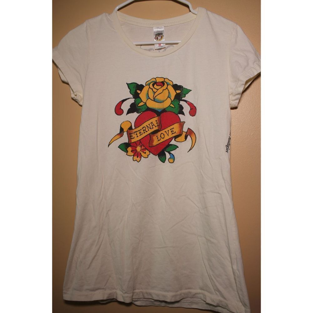 Vintage Ed Hardy Eternal Love Graphic T-Shirt - Women's Medium